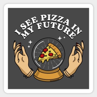 I see pizza in my future Sticker